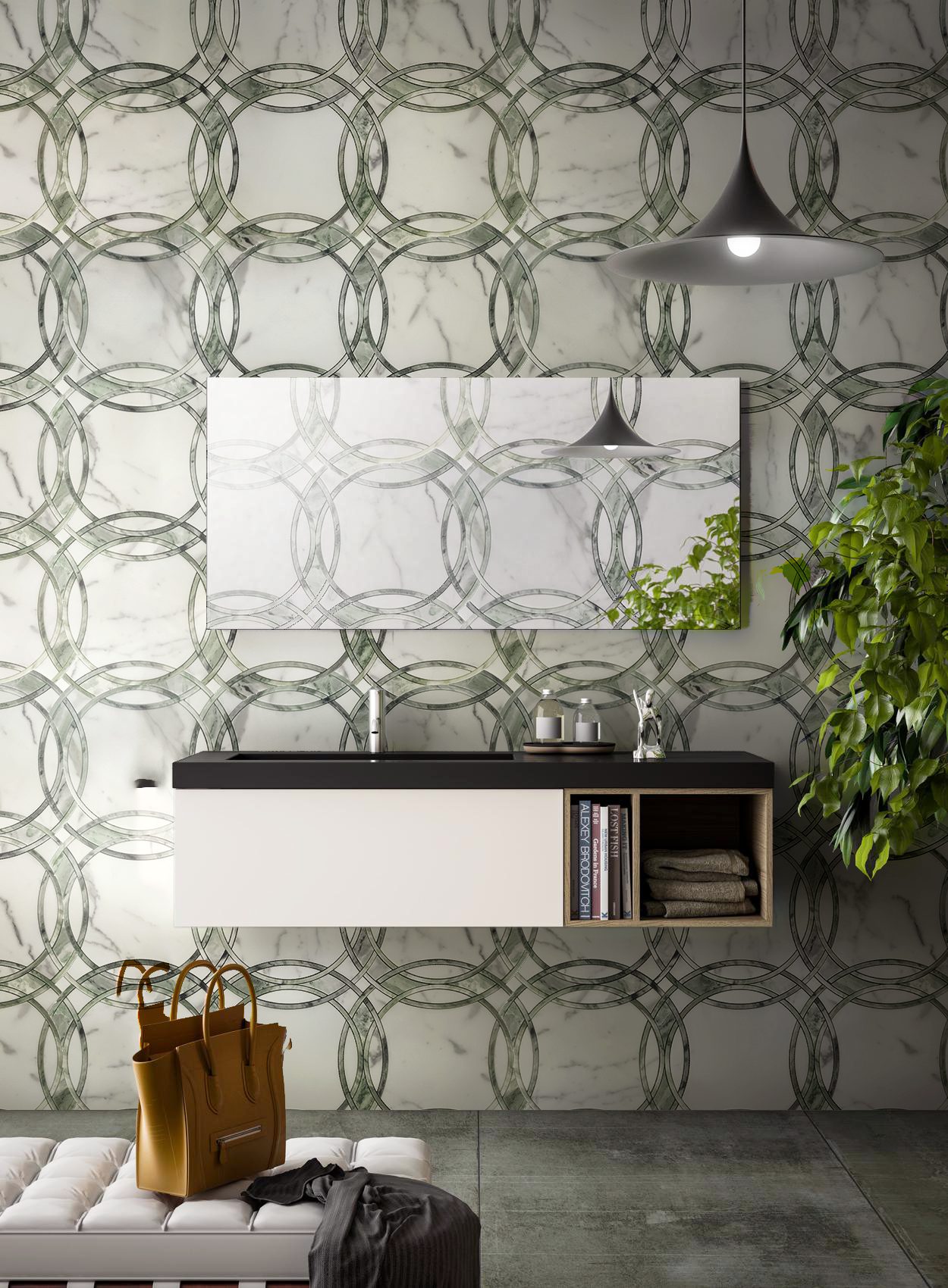 Calacatta Gold veined marble